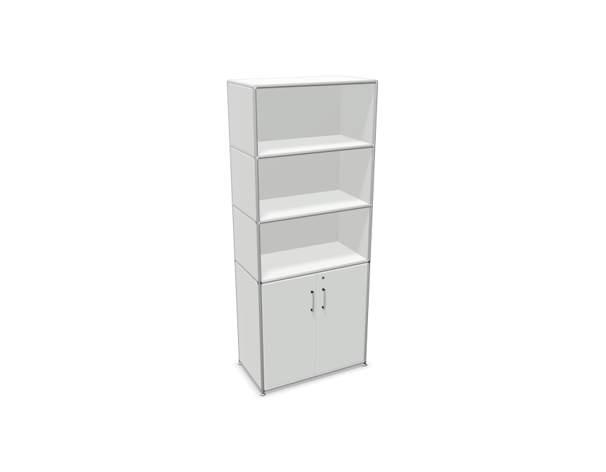 Bosse Solutions Schrank Chrom Weiss