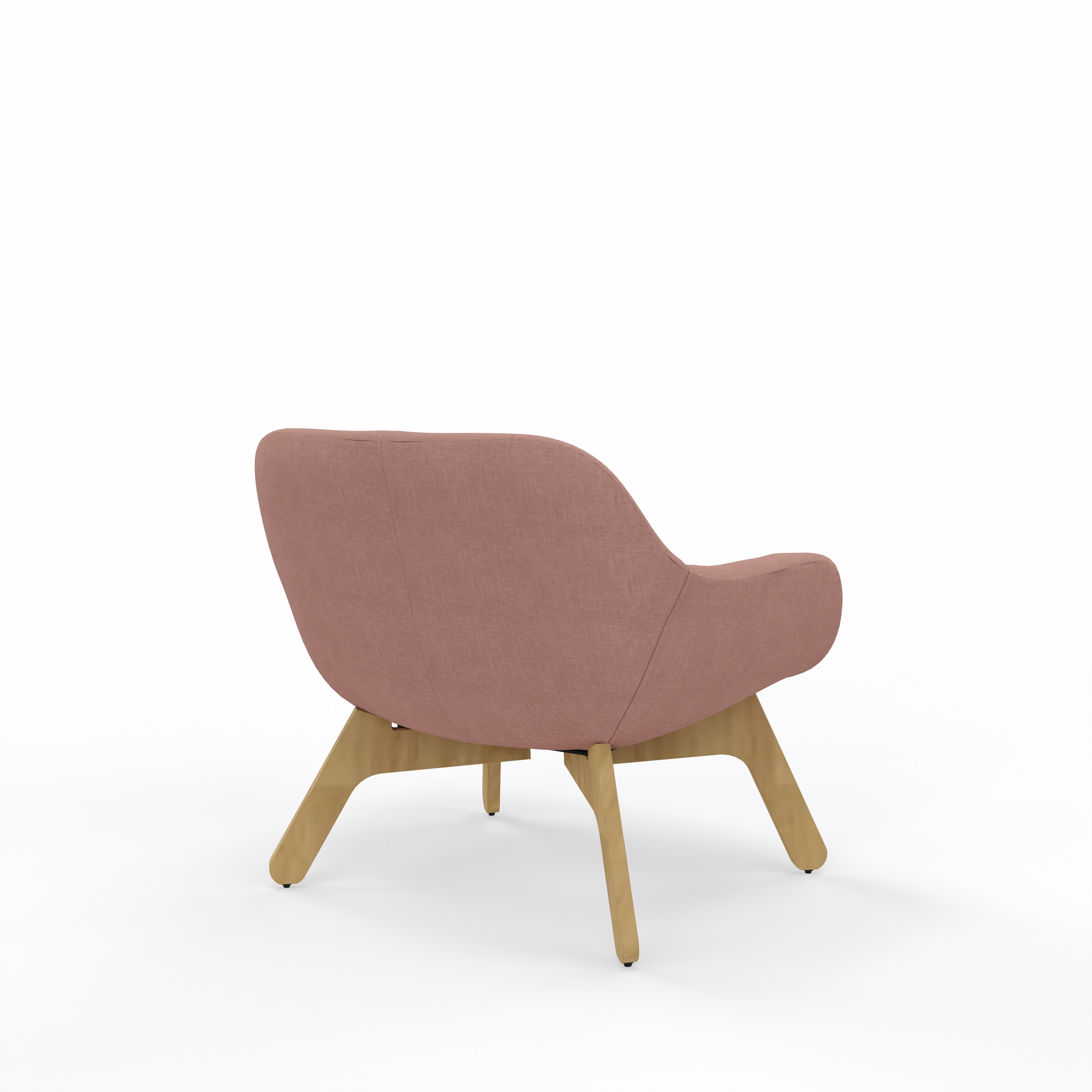 Kopie von Viasit Calyx Loungesessel Vierfuß aus Holz frei konfigurierbar #1