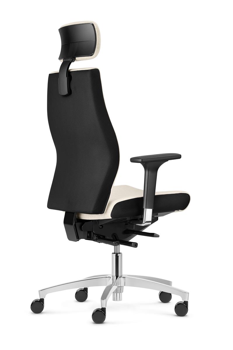 Dauphin Shape 3585 XTL Drehstuhl Flachsitz mit Kopfstütze frei konfigurierbar