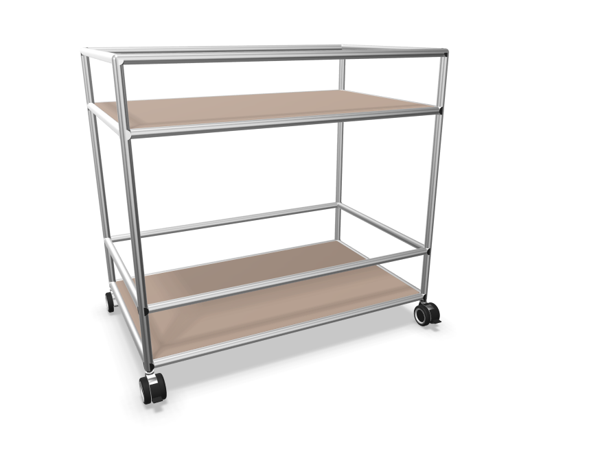 Bosse Solutions Servierwagen Chromgestell