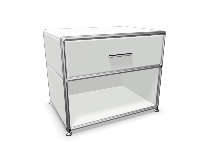 Bosse Solutions Nachttisch Chrom Weiss