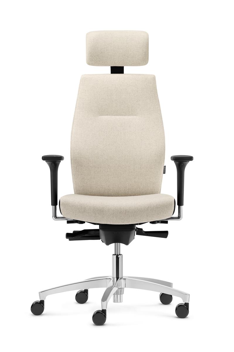 Dauphin Shape 3585 XTL Drehstuhl Flachsitz mit Kopfstütze frei konfigurierbar