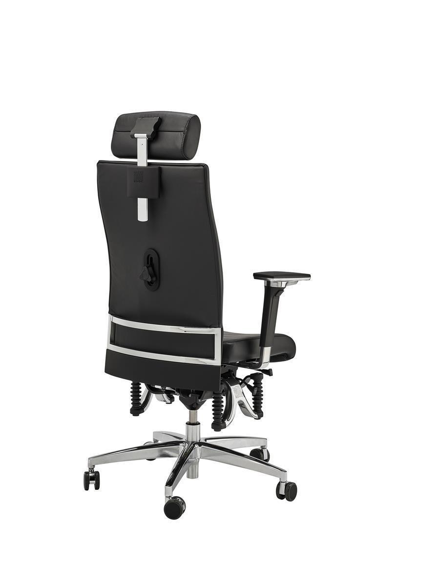 Haider Bioswing Bürodrehstuhl 660 IQ Leder m. Nackenstütze Sofort Lieferbar