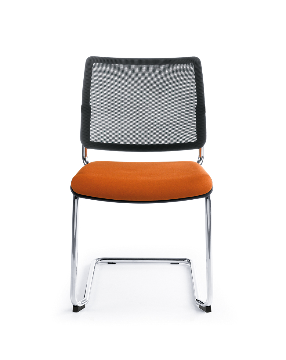 Kopie von Profim Bit 575V Konferenzstuhl, Freischwinger, Sitz gepolstert, Netzrücken frei konfigurierbar #1