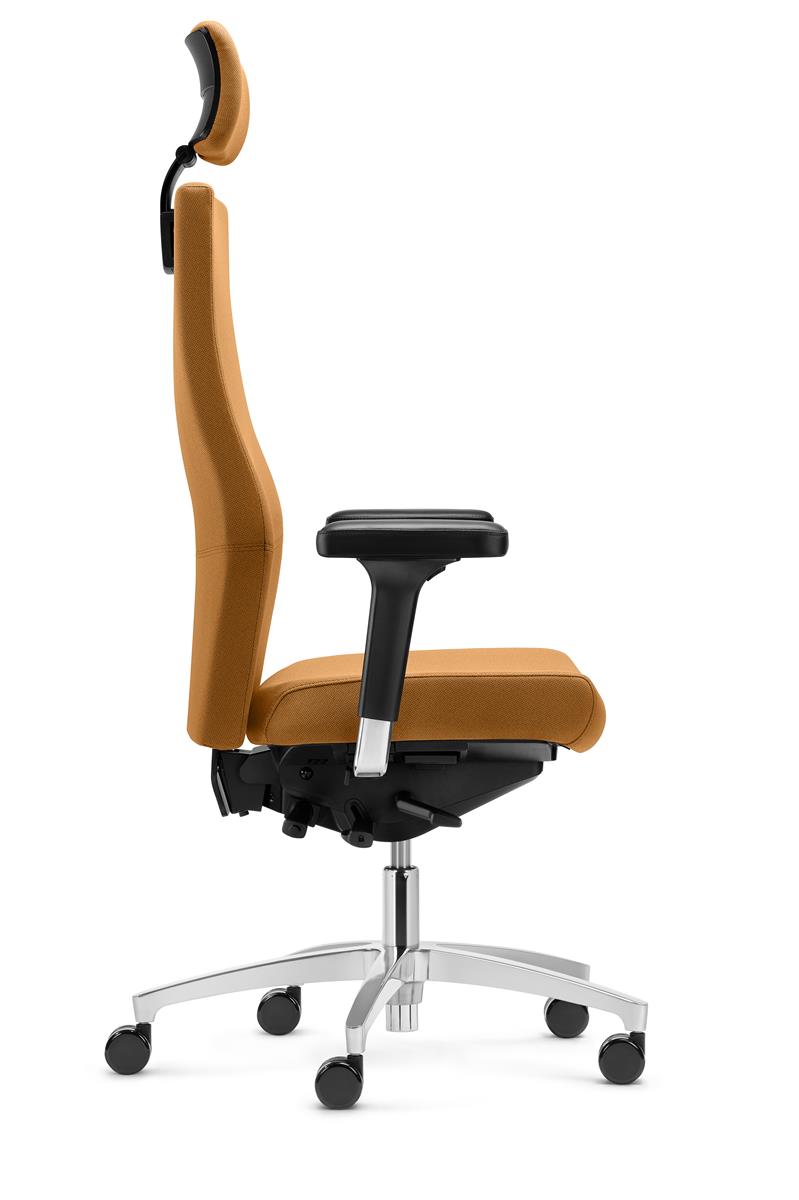 Dauphin Shape 4145 XE Drehstuhl Flachsitz mit Nackenstütze frei konfigurierbar
