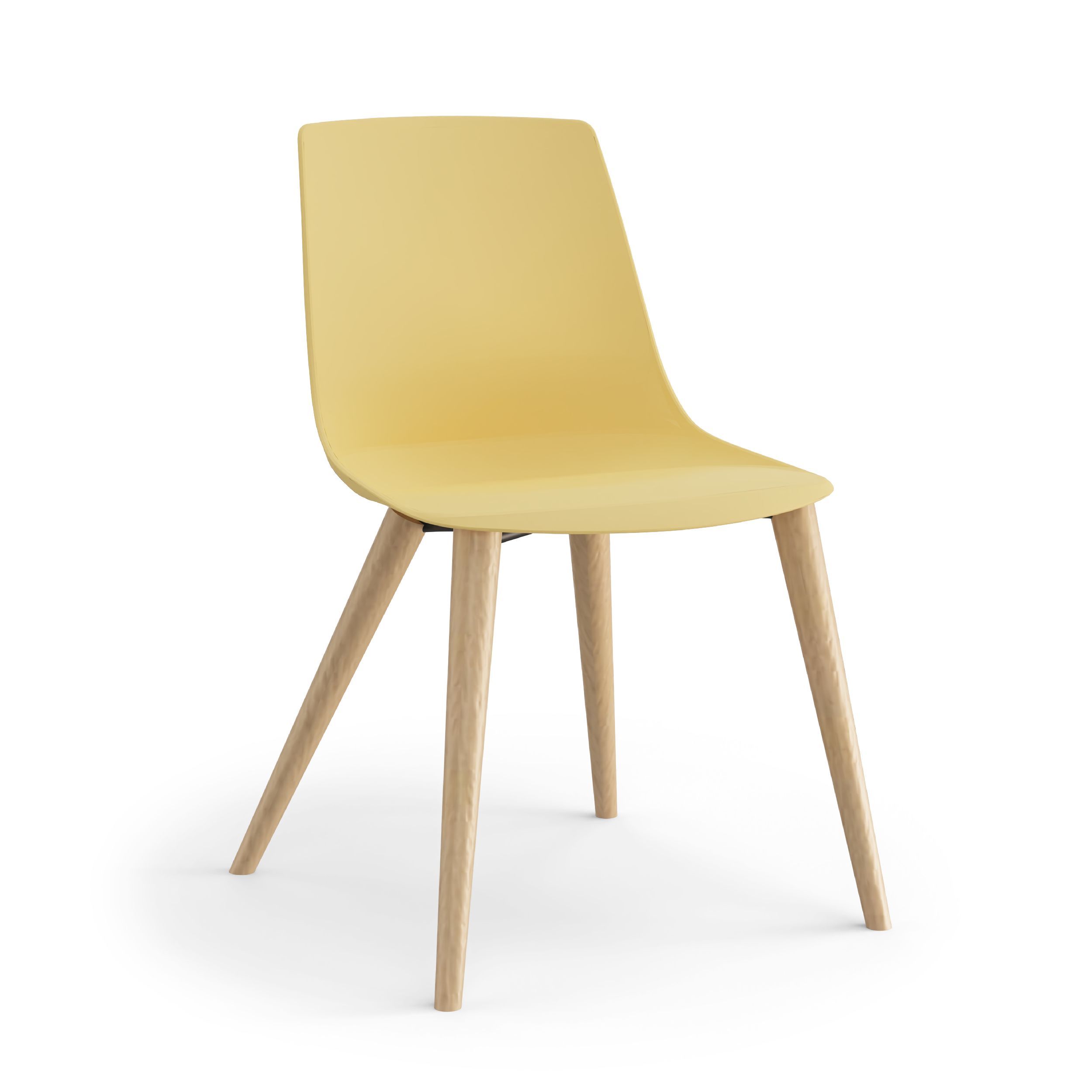Viasit Solix Besucherstuhl Vierfus Holz frei konfigurierbar