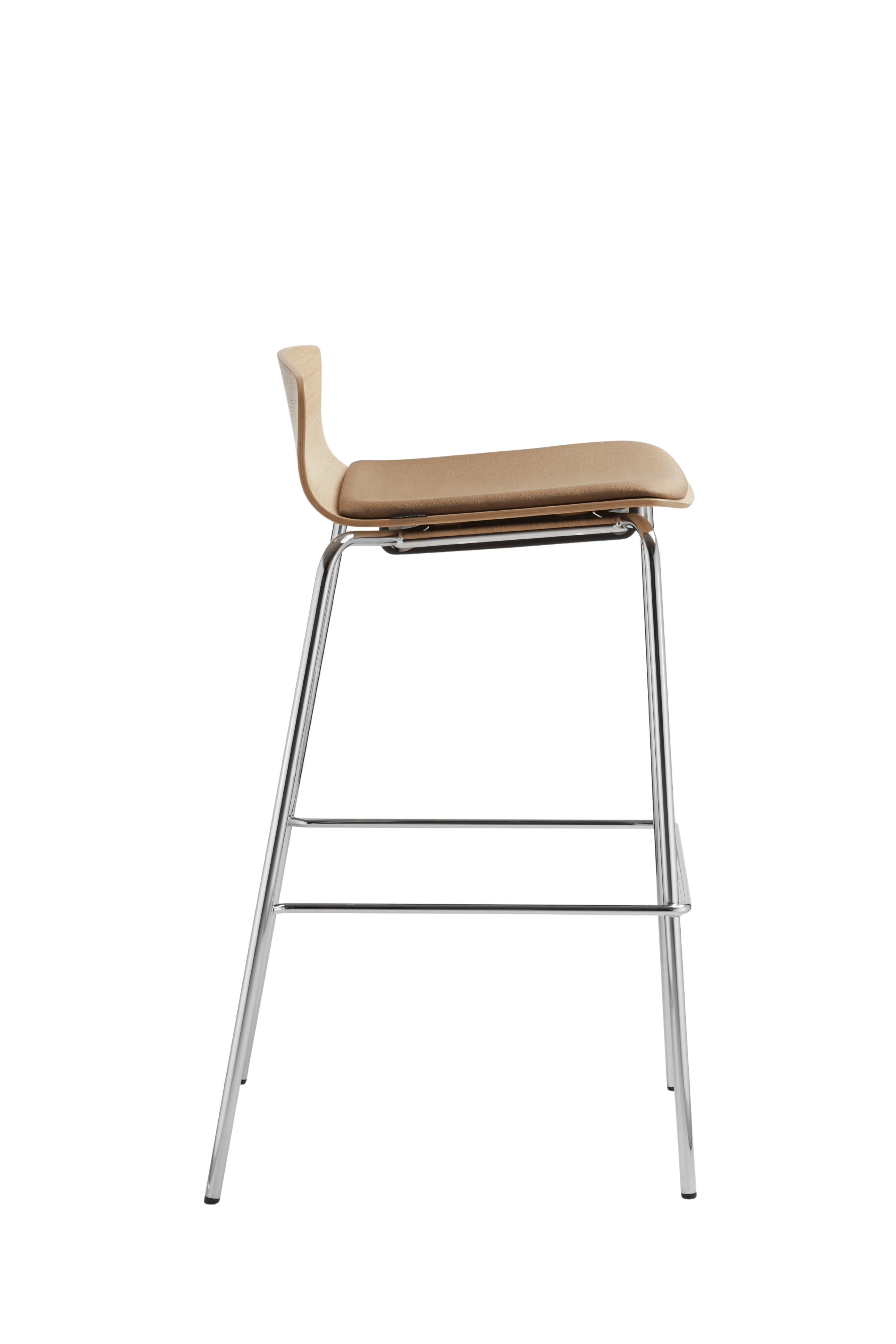 Dauphin Fiore 7596 Barhocker mit Holzschale und niedriger Rückenlehne frei konfigurierbar