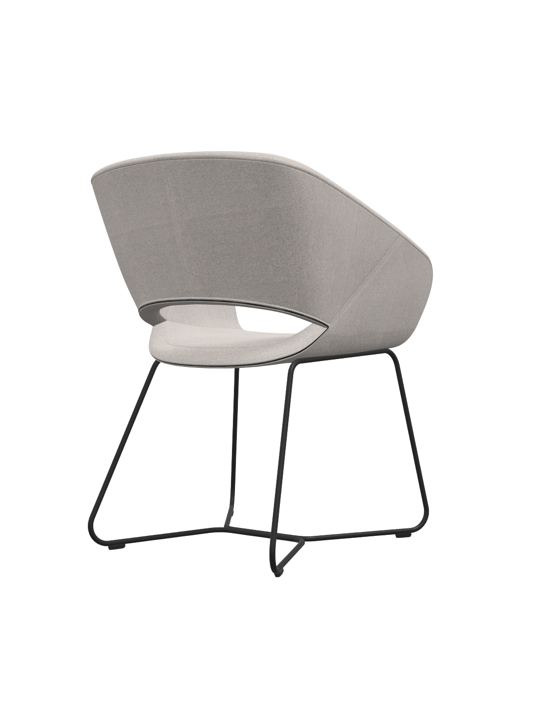 Züco Averio XS AV 0725 Loungesessel mit Kufengestell straff gepolstert frei konfigurierbar