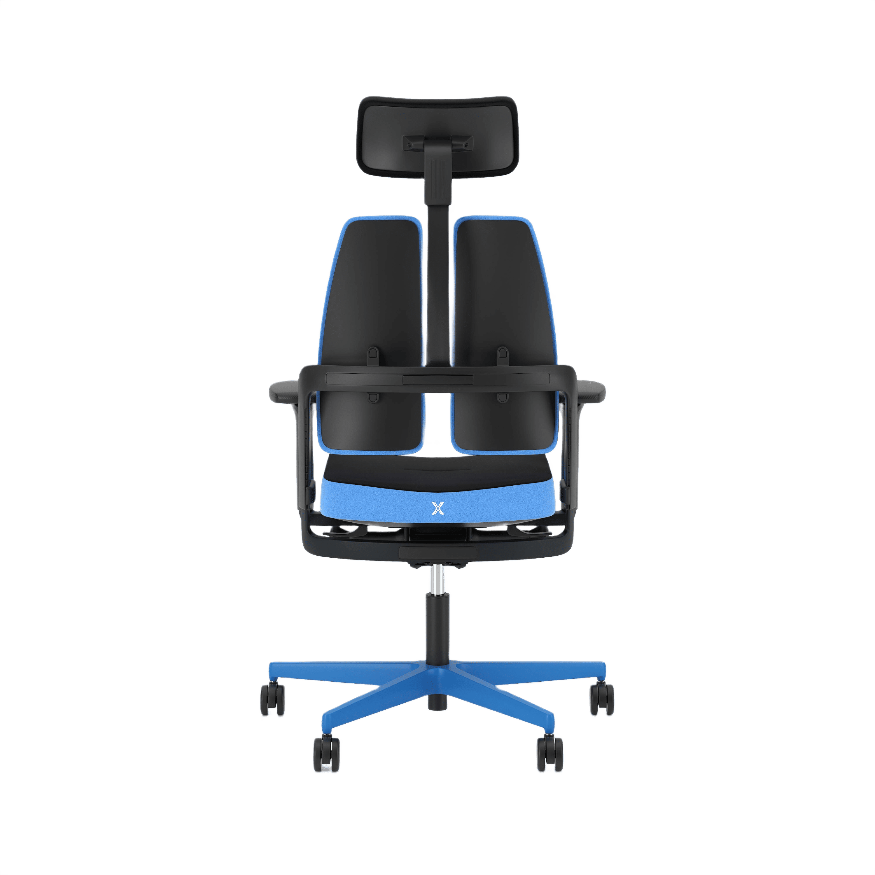 Nowy Styl XiliumG Gaming Drehstuhl Duo-Back Blue Edition Sofort Lieferbar