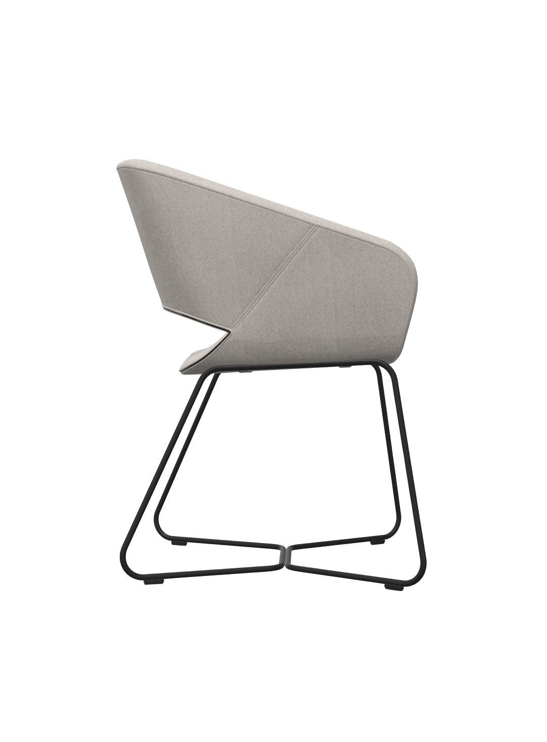 Züco Averio XS AV 0725 Loungesessel mit Kufengestell straff gepolstert frei konfigurierbar