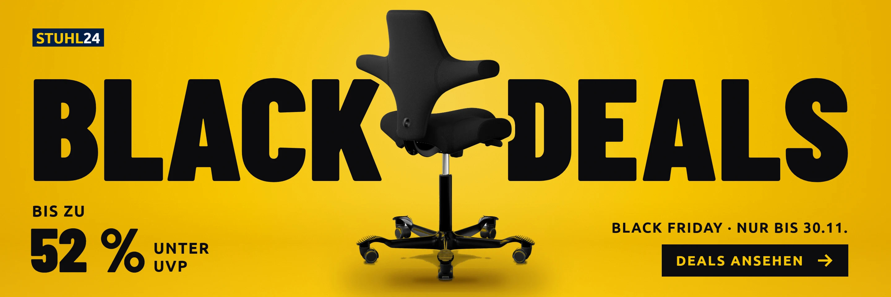 Black Deals: Markenbürostühle zum Black Friday, bis zu 52 % unter UVP, nur bis 30.11.2026