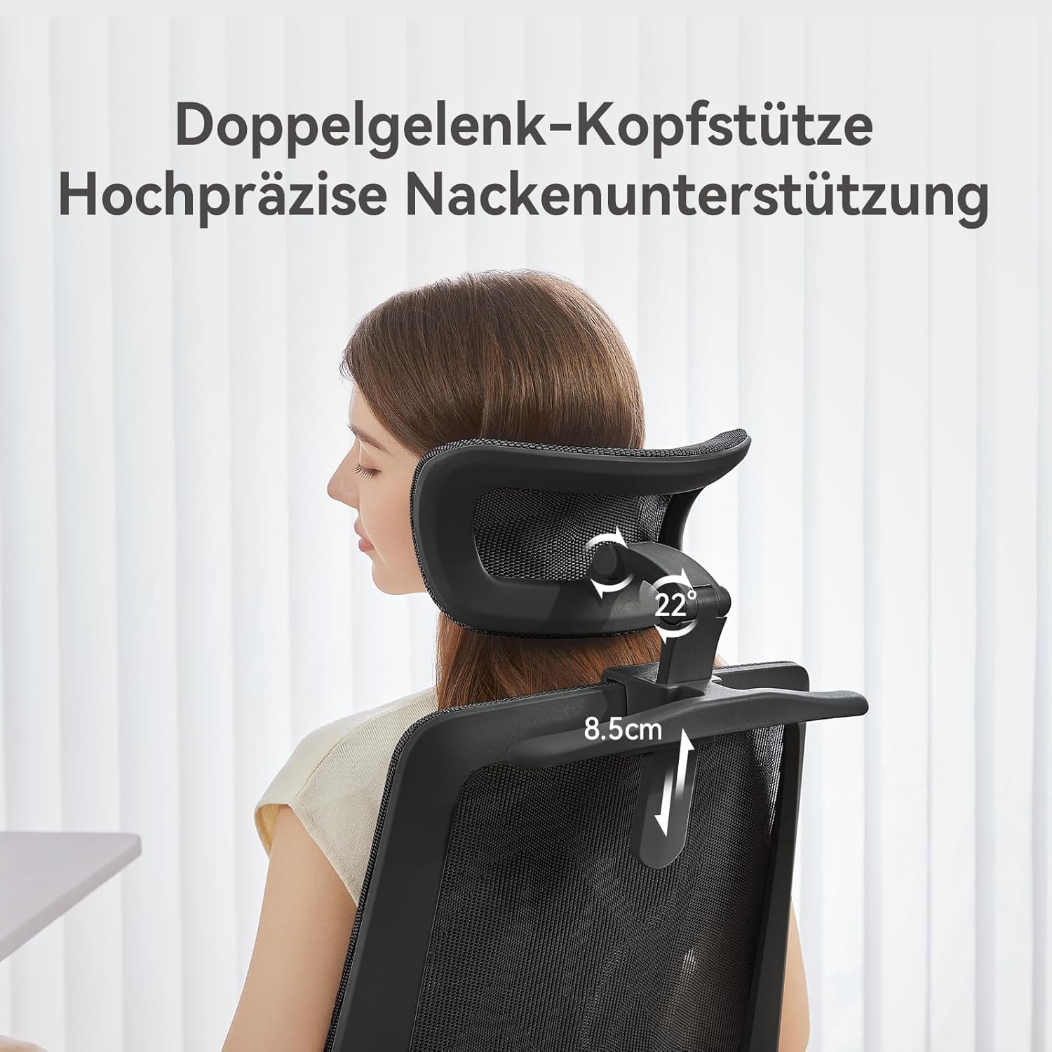 SIHOO M59 AS Ergonomischer Bürostuhl in Schwarz