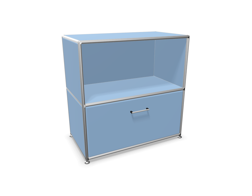 Bosse Solutions Sideboard Le Corbusier Hellblau Chrom