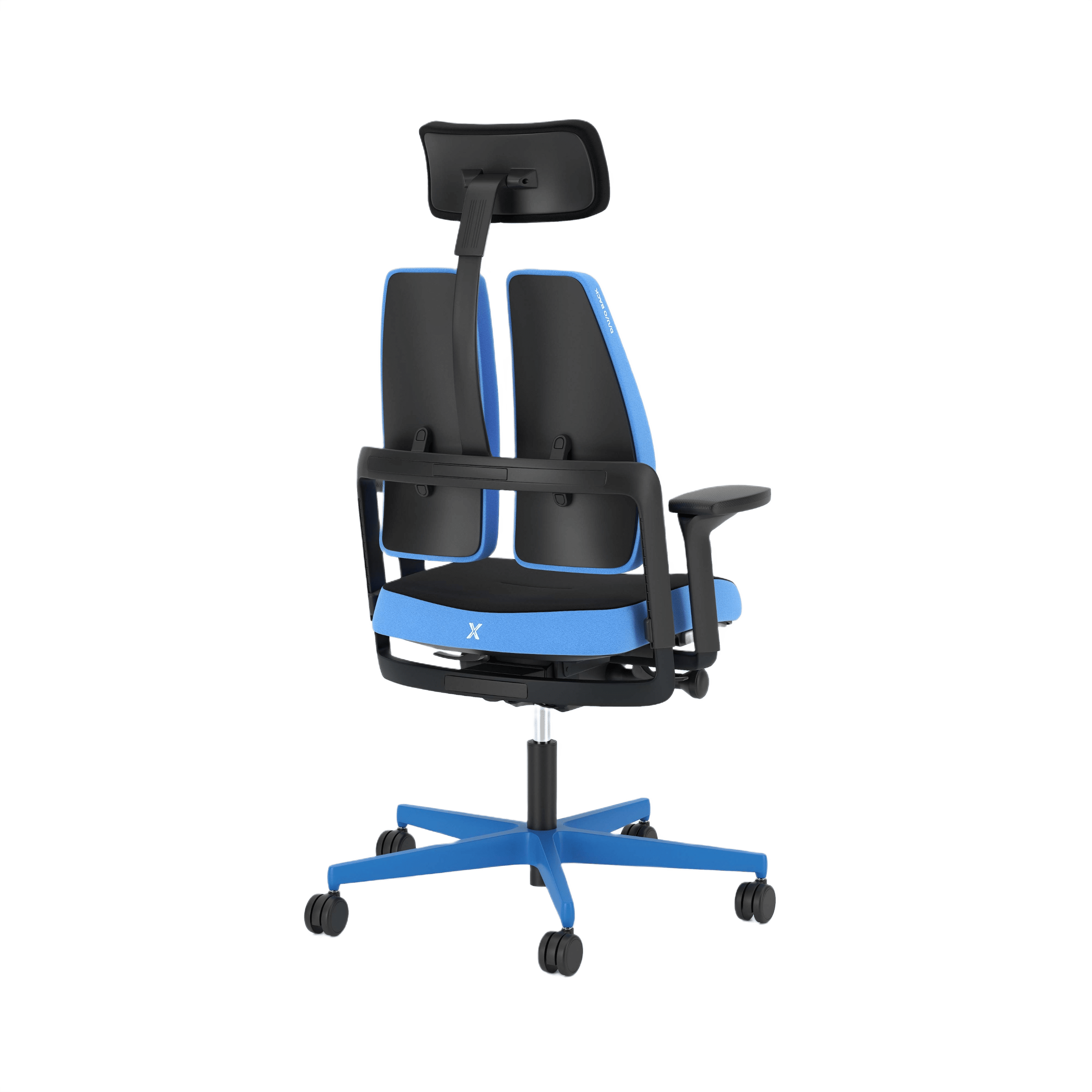 Nowy Styl XiliumG Gaming Drehstuhl Duo-Back Blue Edition Sofort Lieferbar