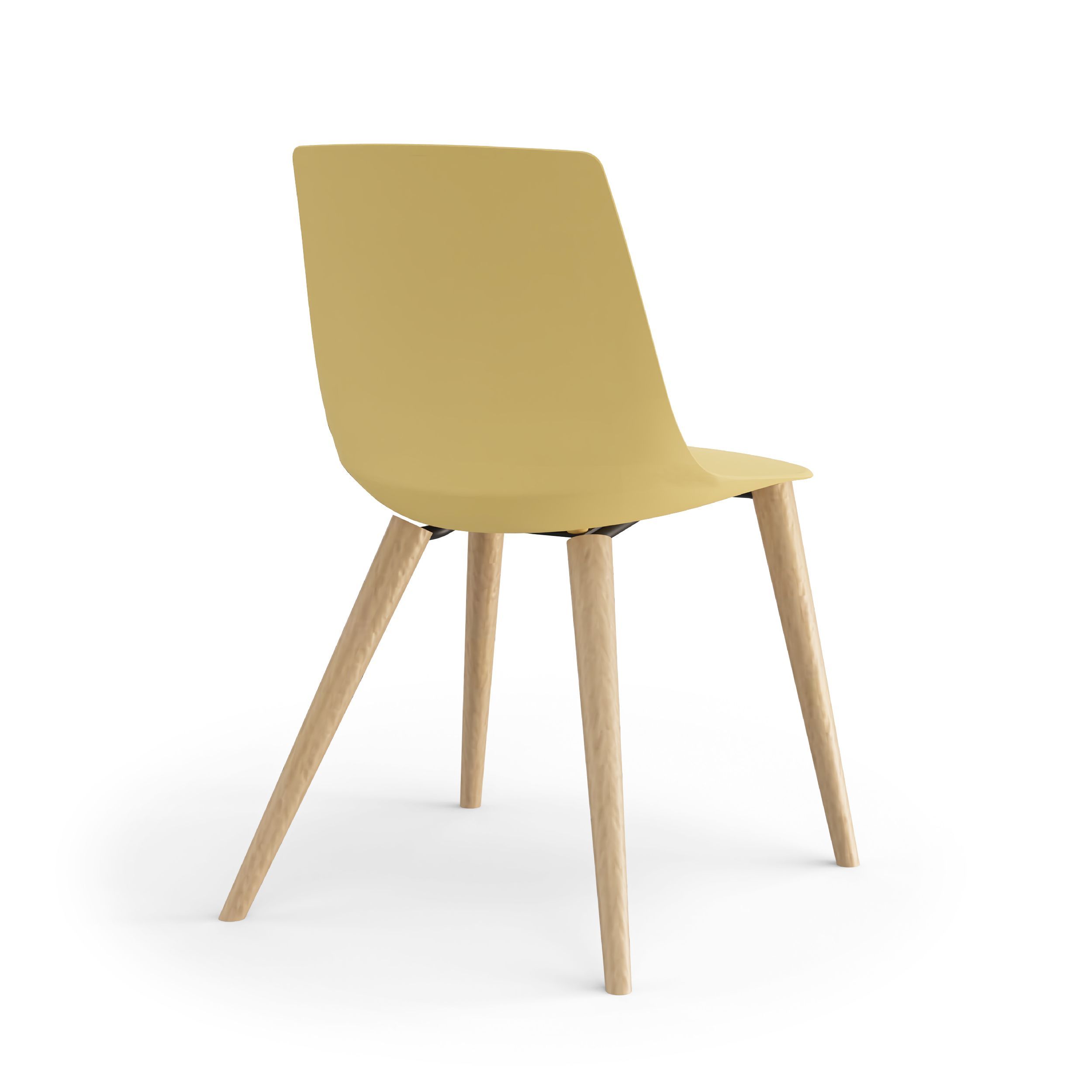 Viasit Solix Besucherstuhl Vierfus Holz frei konfigurierbar