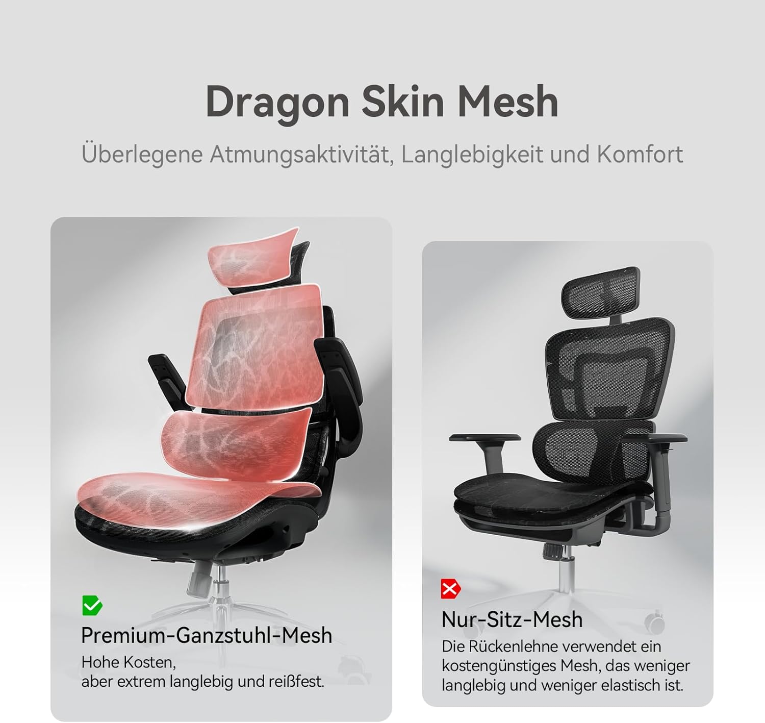 SIHOO M59 AS Ergonomischer Bürostuhl in Schwarz