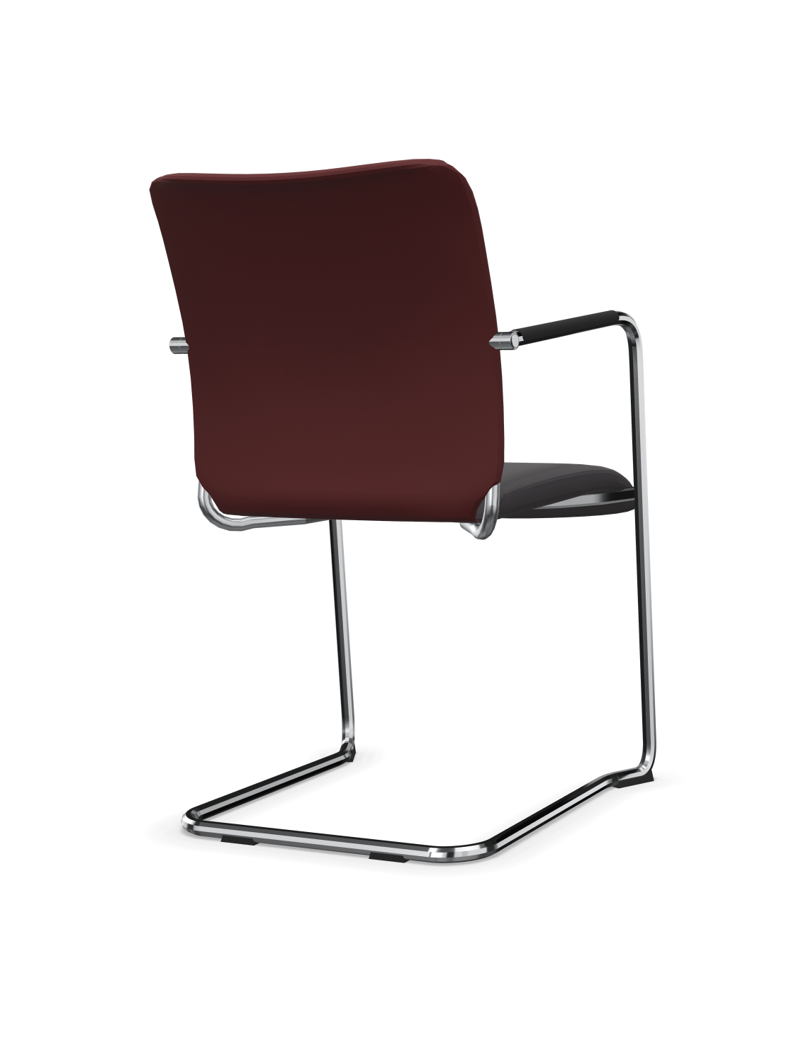 Profim Sun V Konferenzstuhl, Freischwinger mit Armlehnen, Sitz und Rücken gepolstert, stapelbar und frei konfigurierbar