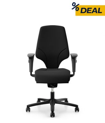 Giroflex 64 Modell 3578 Bürodrehstuhl Black Edition mit 4D-Armlehnen